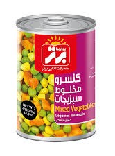 برترکنسرو مخلوط سبزیجات